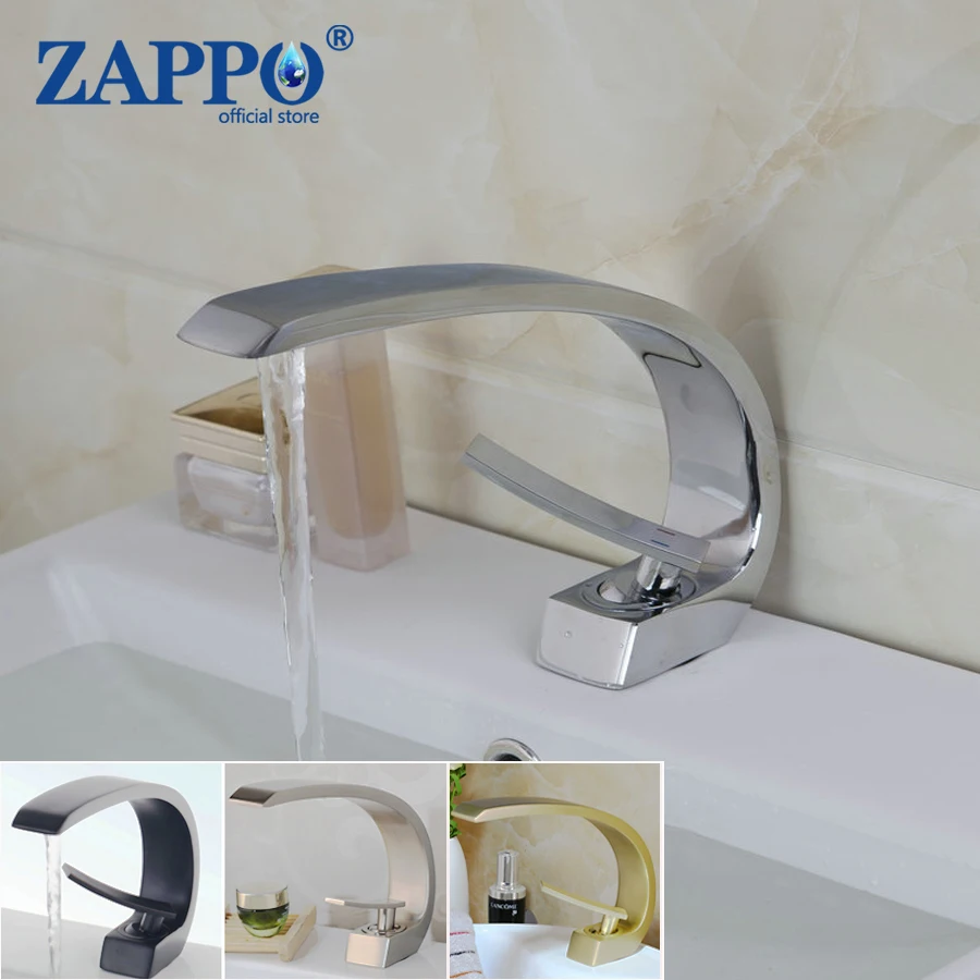 Zappo kúpeľňa povodie umývadlo faucet masívne mosadzné umývacie umývadlo dizajn kúpeľňa paluba Mount Wink Faucet Mixer Black