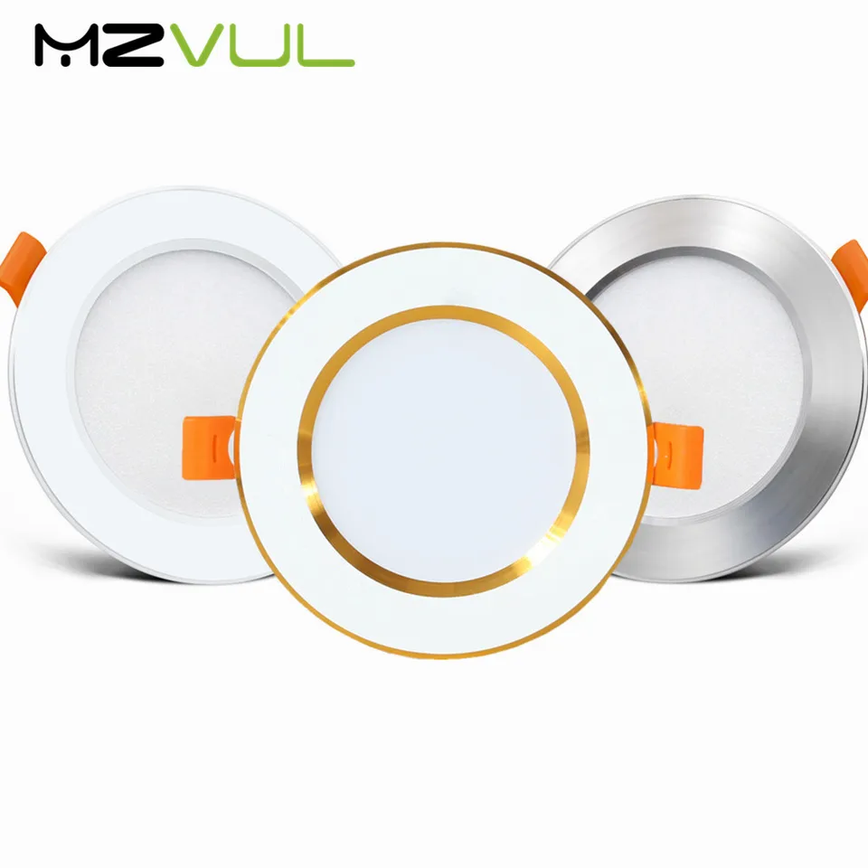 Zapustené LED Downlight ultra tenké strieborné biele zlaté LED stropné lampa 3W 5W 9 W LED SPOR SPORT LIGHTING pre obývaciu izbu spálňa