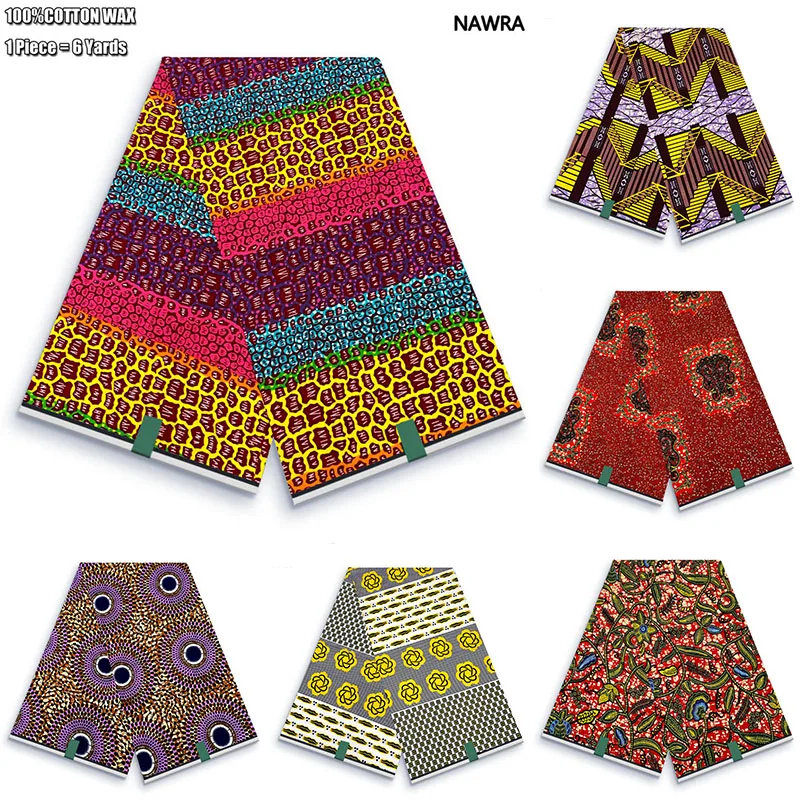 Zaručené skutočné africké voskové výtlačky tkanina Ghana štýl Ankara vosk tissu pagne 100%bavlna mäkký dizajn Nigéria voskovú látku