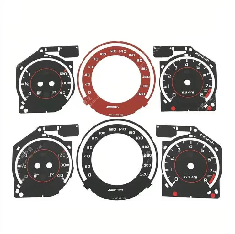 Zasahovacie zariadenie Speedo Grasey pre Mercedes C Trieda W204 C220 E Trieda W212 GLK E63 CLS upgrade AMG Cluster Tacho Overlay 320 km/h