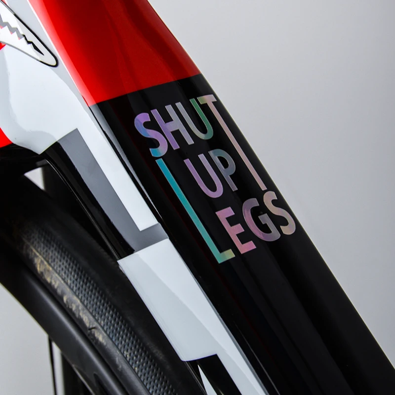 Zasykacie nohy nálepka na bicykle Personalizovaná dekoratívna slepka na hornú trubicu MTB Road Road Bicycle Cycling Witerprood Film