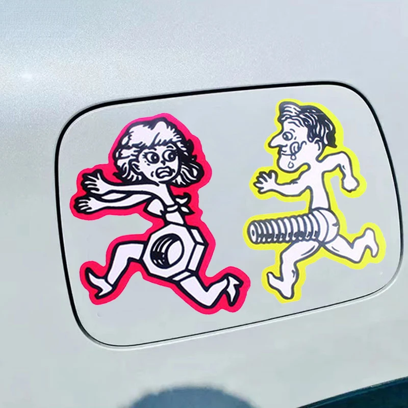 Zaujímavé farebné muži Chase Dámske orechy skrutky auto nálepky automobily Motocykle Dekoratívne exteriérové ​​doplnky Vinylové obtisky