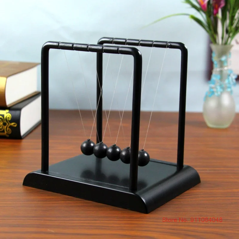 Zaujímavé stolové dekorácie hračky Black Newton Pendulum Newton's Creast Creative Birthday Darčeky pre deti