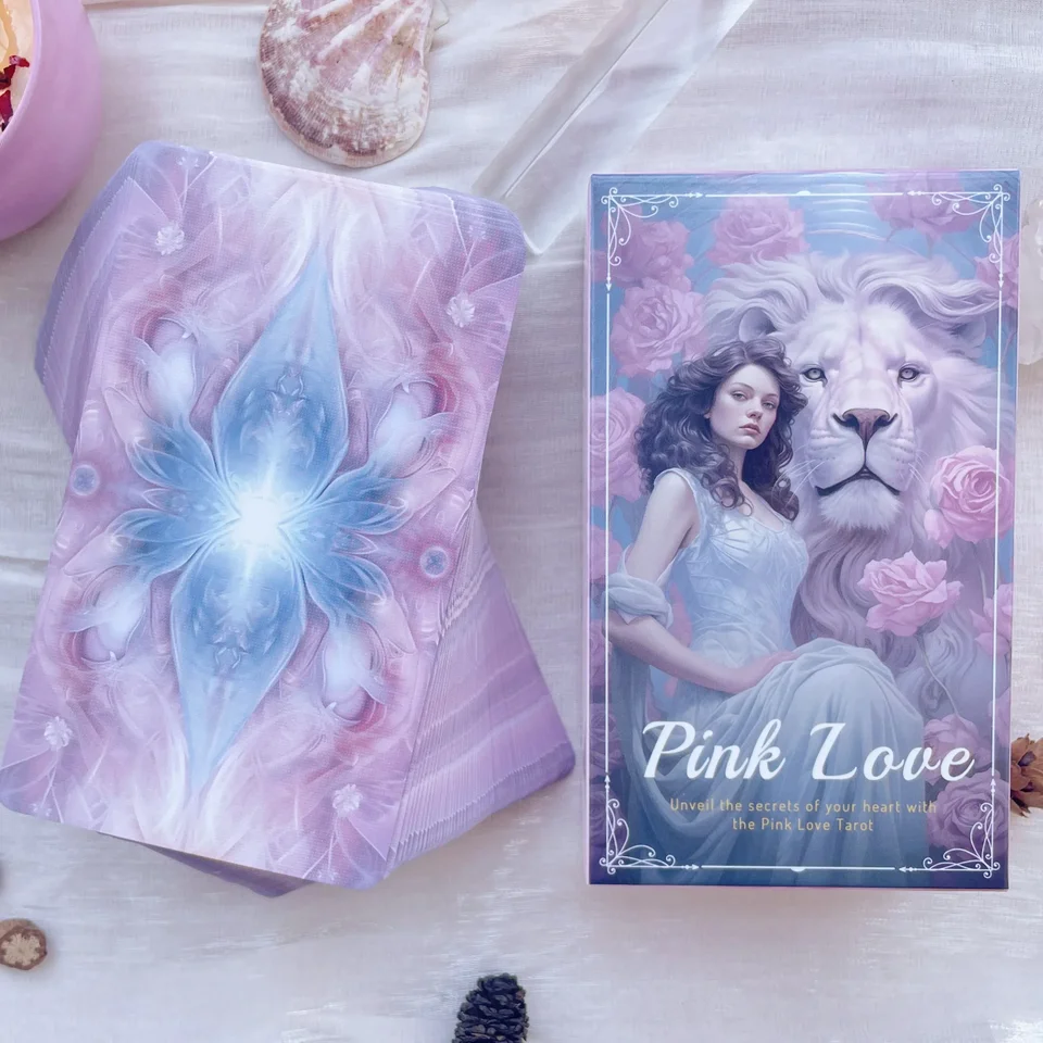 Začiatočník Tarot Rider Waite Divination Deck 78 Original Professional Pink Love Stars Tarot Rider Waite španielsky anglický karty darček