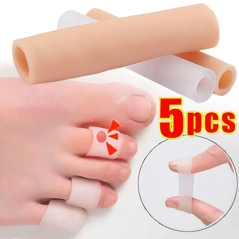 Zbavte Painness Toe Securerator Silikone Gel Gélové prstové trubicové chránič chodidla Ochrana Remover Bunon Corrector Pedikúre na starostlivosť o nohy