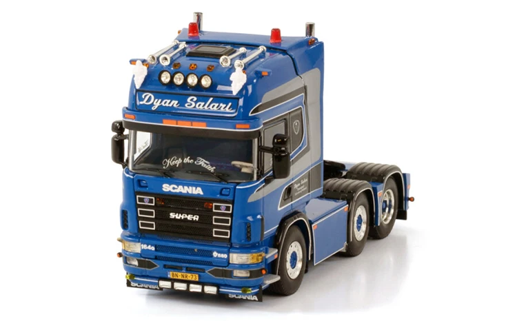 Zberateľný zliatinový model darček WSI 1:50 Sca-NIA R4 6x2 Traktor Tractor Tractor Diecast Hray Model, 01-3755