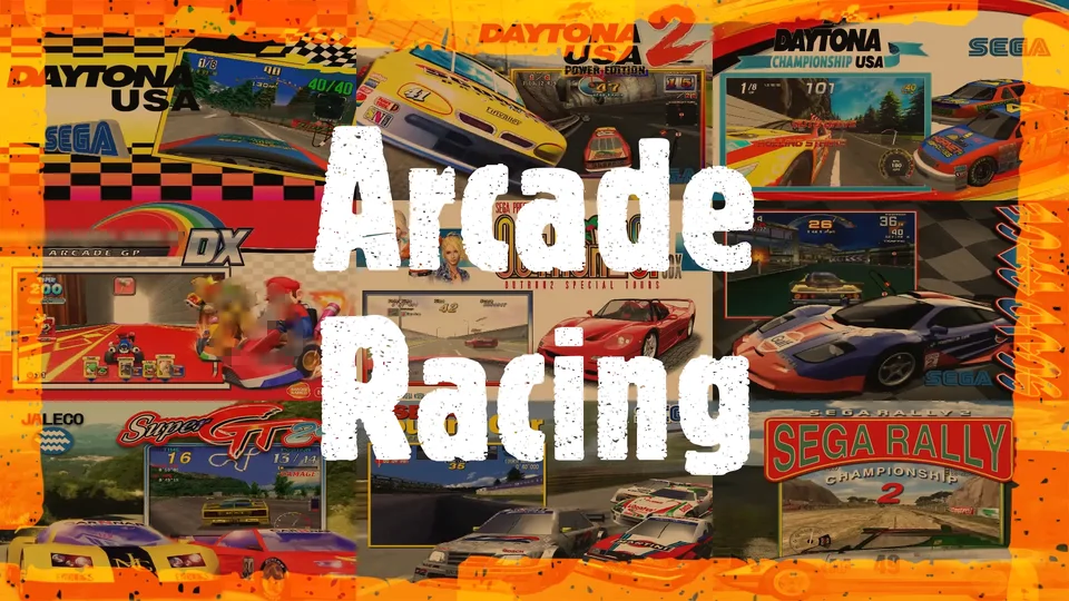 Zbierka Arcade Racing Game System Mame Model 2 Supermodel Demul Teknoparrot SSD