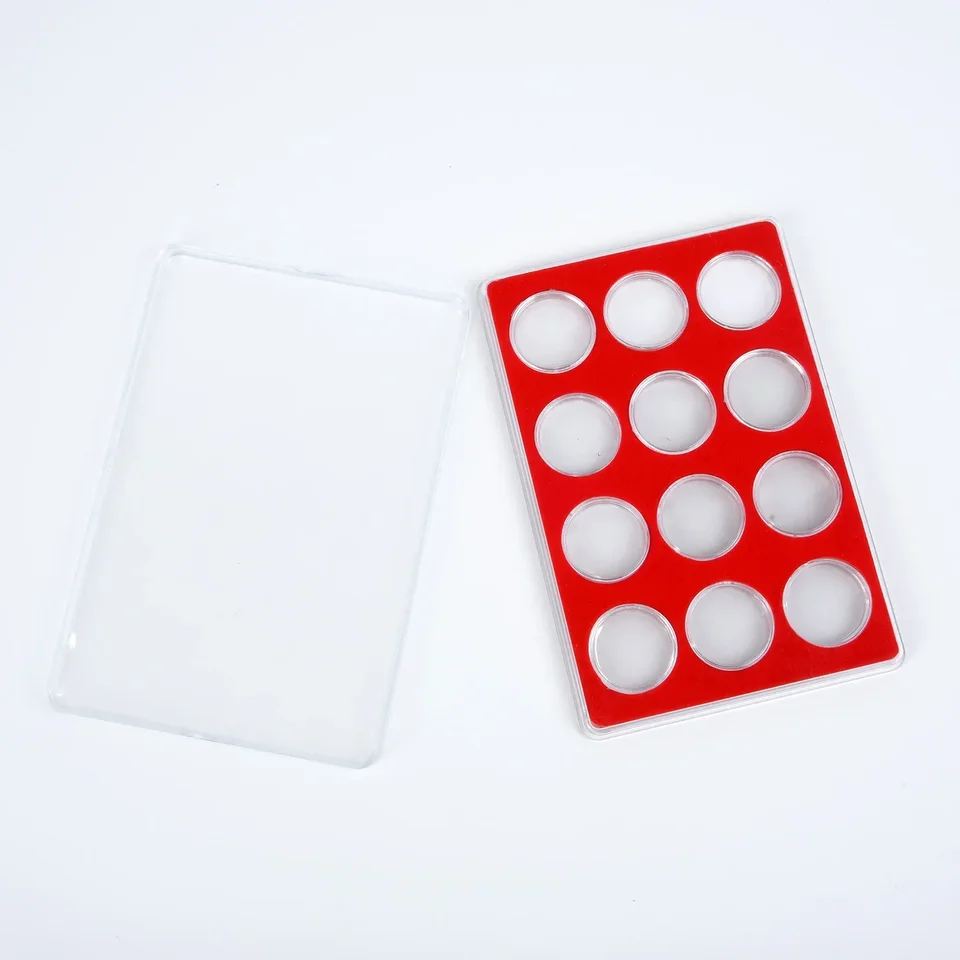 Zbierka COIN COIN CONES Organizátor Round Capsule Peniaze Album Protector príslušenstvo príslušenstvo úložisko pamätná ochrana