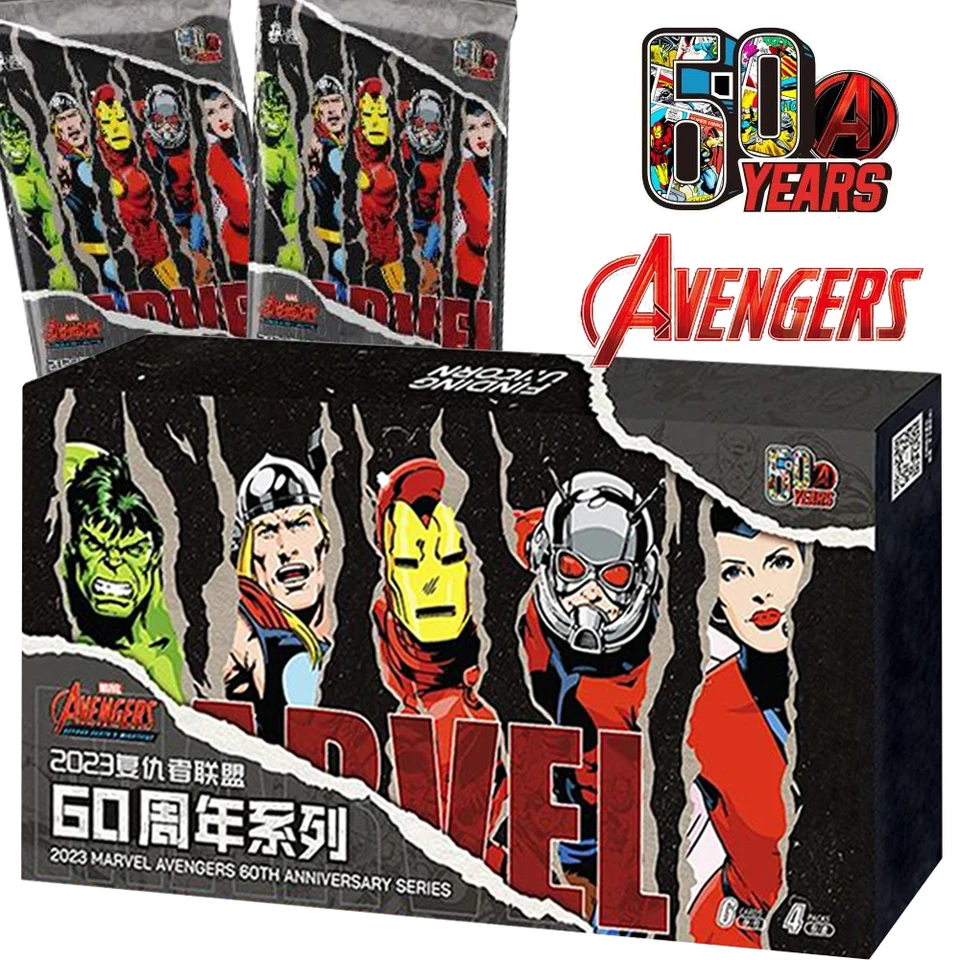 Zbierka Marvel Avengers pre chlapcov a dievčatá superhrdina 60. výročie Limitovanej edície Scroll Sandbox Card vianočný darček