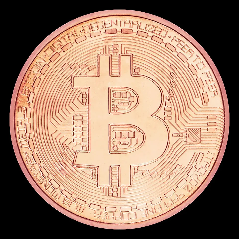 Zbierka meďnatého umenia Coin Fyzické pamätné bitcoinové mince Zberateľné skvelé darčekové domáce dekorácie