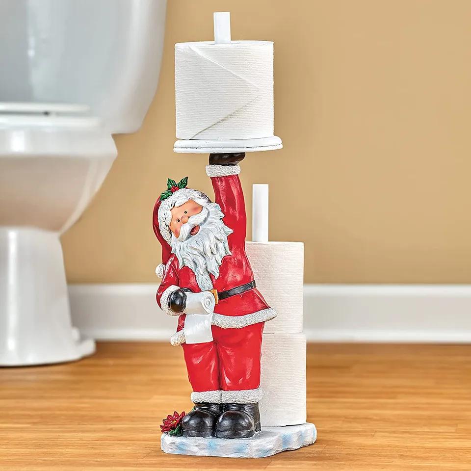 Zbierky atď. Ručne maľované vianočné figúrky Santa Claus