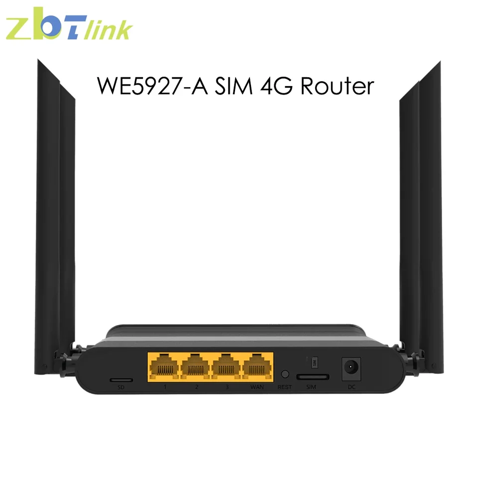 ZBTLINK 4G Router SIM karta 1200 MBPS 300 MBPS WIFI Range Extender OpenWRT firmware EC200teuha SD karta 3*