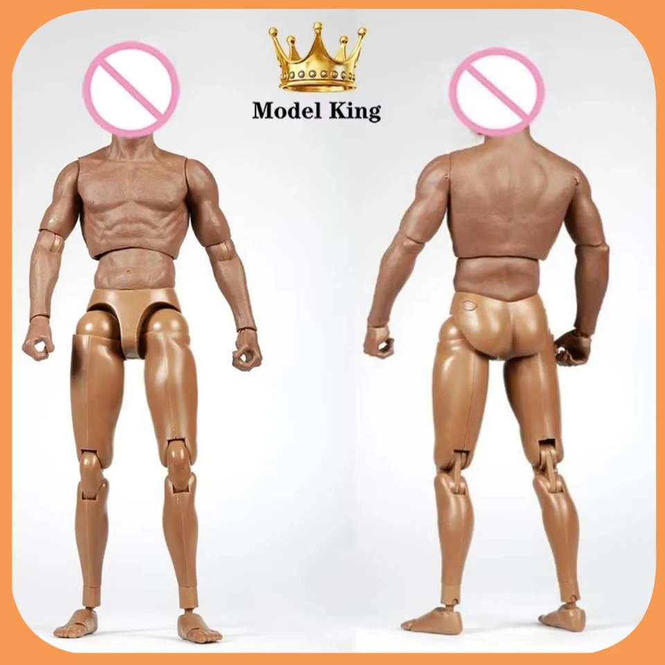 ZCTOYS S006 1/6 MALOR Čierna farba Super flexibilné kĺbové svalové telo pre 12 