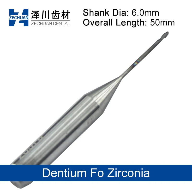 Zechuan CAD Zirconia Lathe Fleging Burs Fo Dentium System 6.0