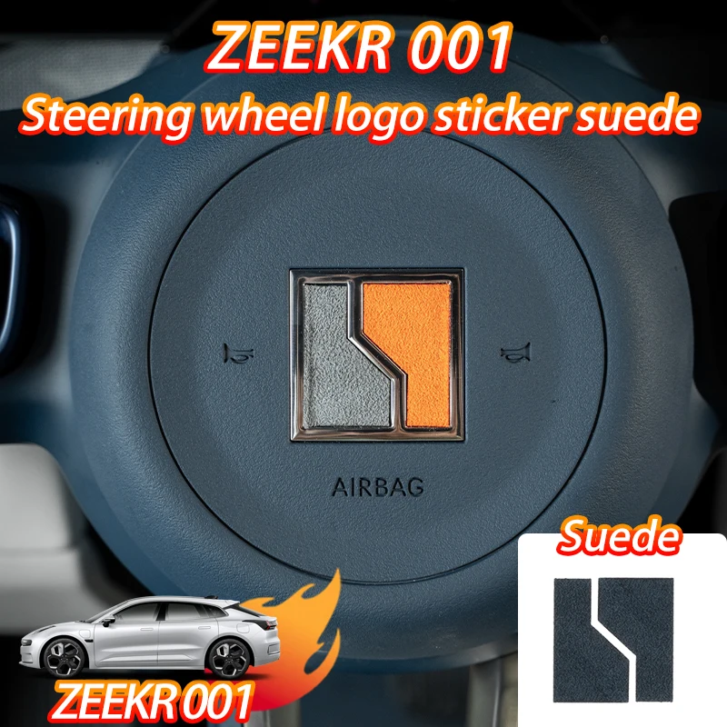 Zeekr 001 volant, nálepky na dekoráciu loga, modifikované výrobky interiéru automobilov, doplnky na semišové auto