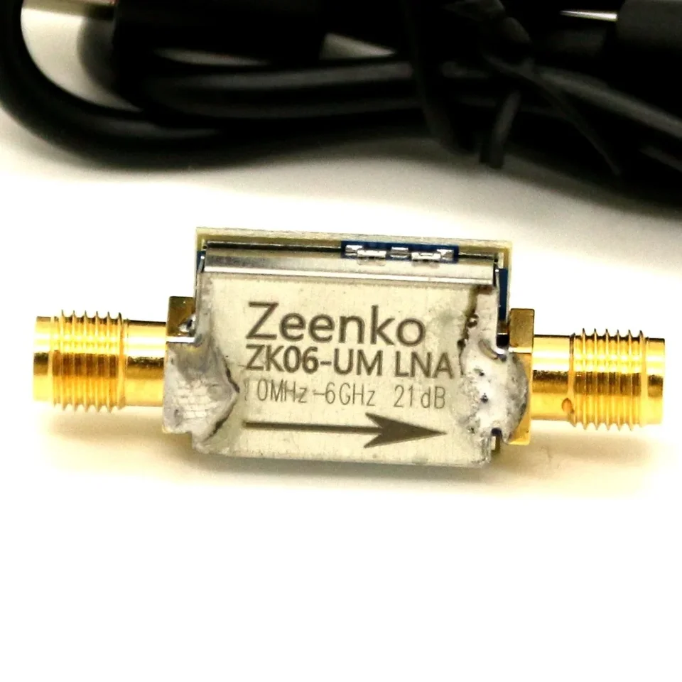 ZEENKO UM SERIES Nízkolák zosilňovač 100 kHz-4GHZ/6GHZ/10GHZ USB TYP-C rozhranie 20DB Vysoko ziskový LNA RF výkonový modul predzosilňovača