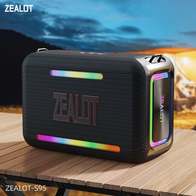 ZEEOT-S95 120W nepremokavý prenosný hlasný reproduktor Bluetooth, bezdrôtový vonkajší boombox subwoofertriple Pasívne radiátory hlboké basy