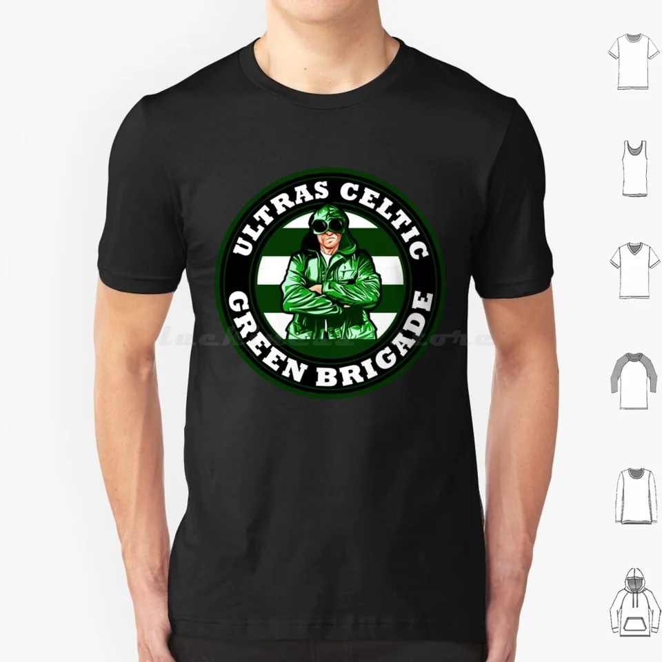 Zelená brigáda ultras- tričko 6xl bavlna Cool tričko Glasgow Irish Írsko Futbal Škótsko Bhoys Park Scottish Hail Hail Hail