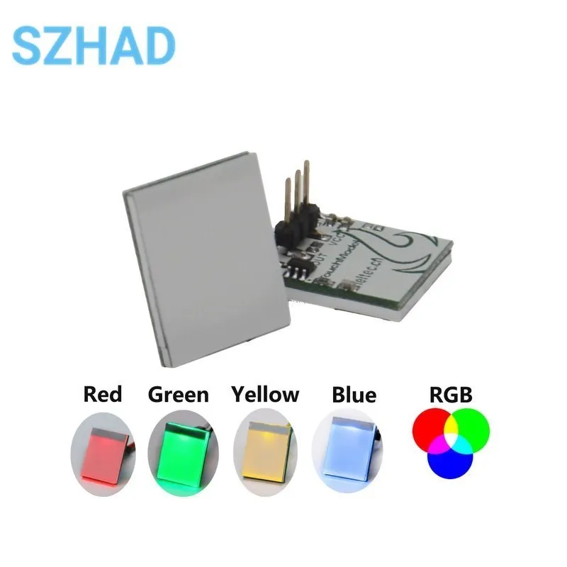 Zelená modrá červená a žltá farba RGB kapacitný dotykový prepínač Modul 2,7 V až 6 V Modul Anti-Jamming je silná séria HTTM