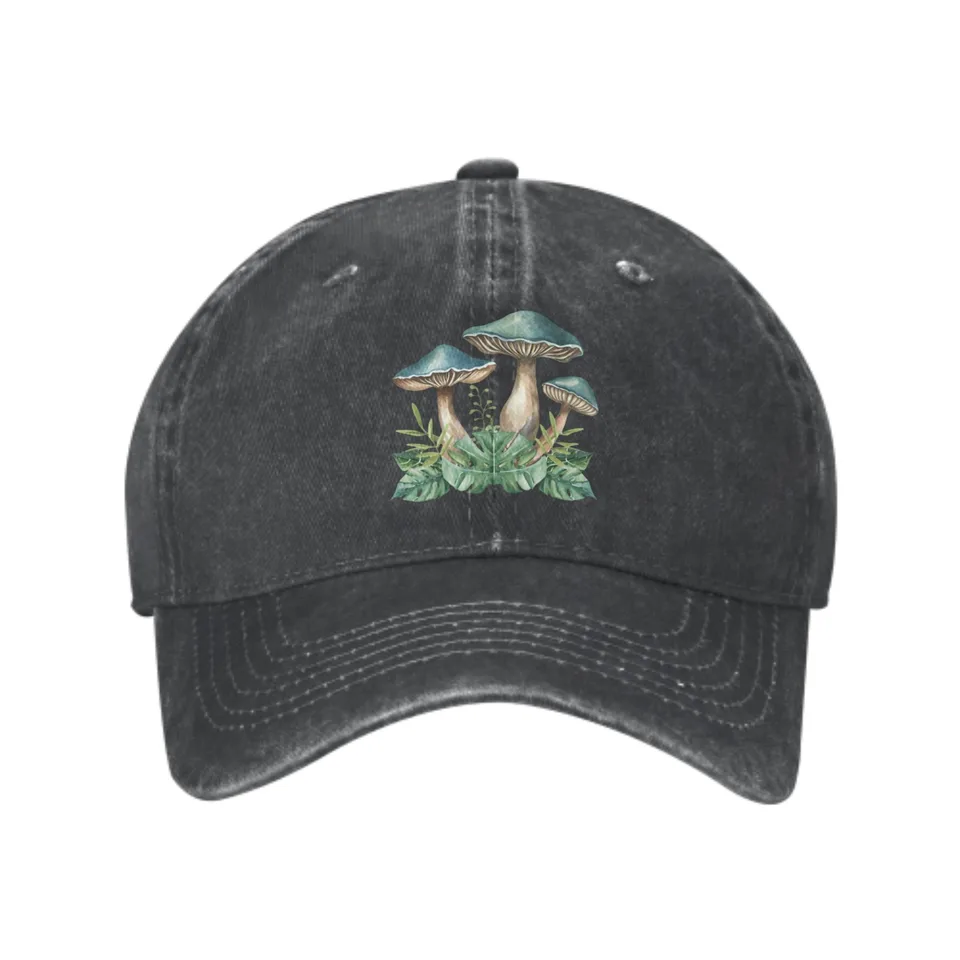 Zelené huby baseballové čiapky pre mužov Ženy nastaviteľné neformálne unisex trucker klobúk pre outdoorové aktivity módne klobúky