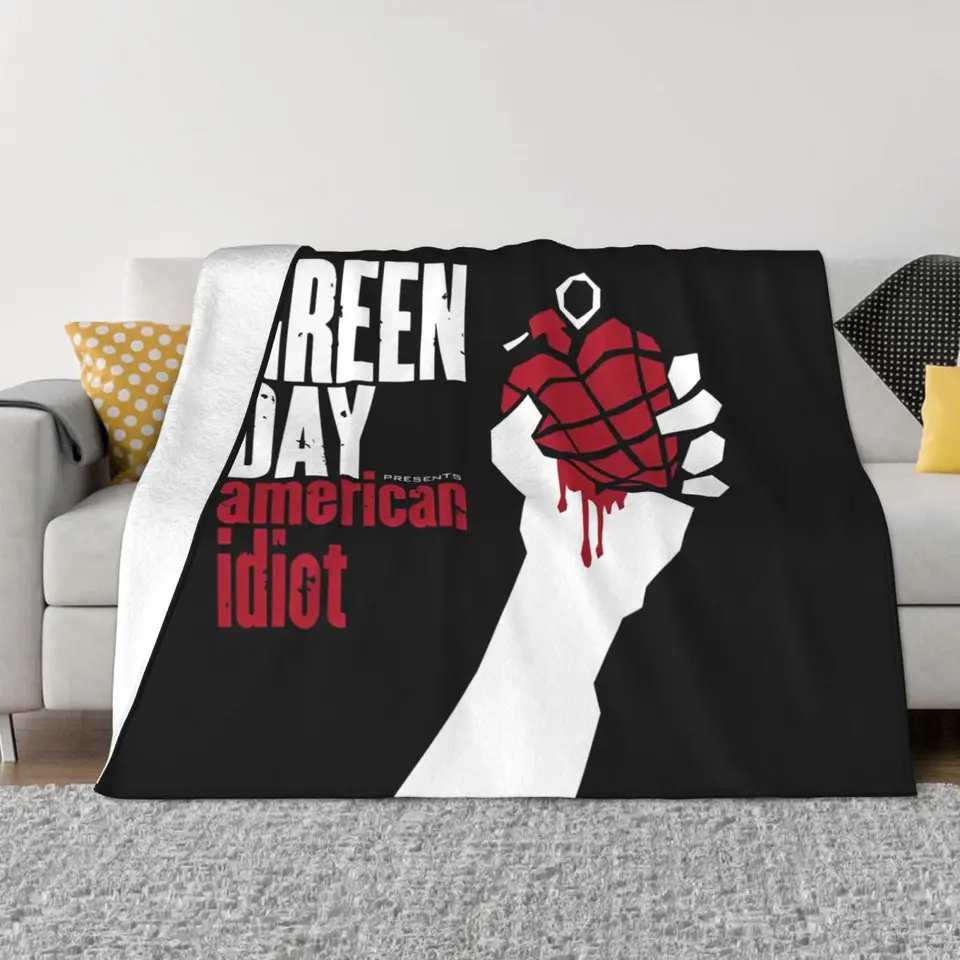 Zelený deň punk prikrývku leto letné jeseň zima americký idiot albuum multifunkčný ultra mäkký hod