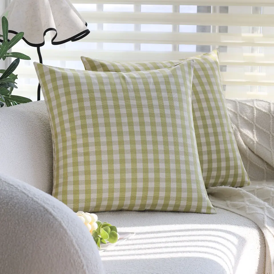 Zelený pokrývka vankúša obývacia izba Sofa Hád vankúšov pokrývky 45x45 Zipper vankúš Domáca dekorácia Nordic Style Funda Cojin Cozy