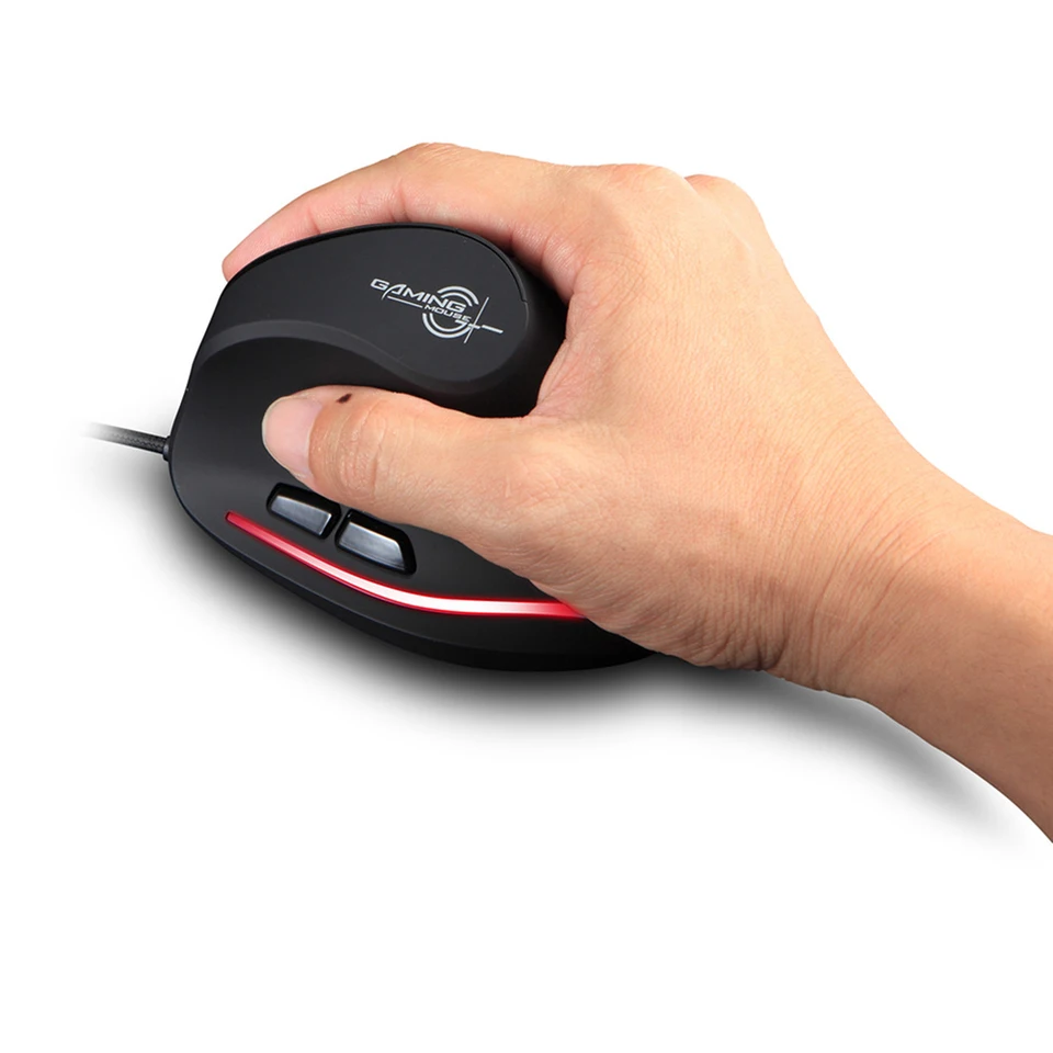 Zelotes T20 prenosný počítač Ergonomické myši tiché káblové zvislé nabíjateľné ergonomické 3200 DPI USB Optical Myš