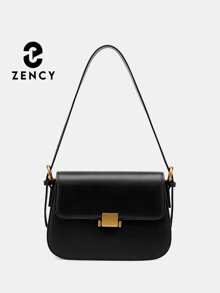 Zency Premium Design podpazušia podpazušia dámska dámska kožená kabelka 2024 jarná letná módna štvorcová taška s ramenom Crossbody Darček