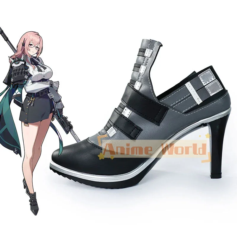 Zenless Zone Zero nula Tsukishiro Yanagi Cosplay topánky topánky PU koža Halloween Carnival Accessories Cosplay propy na mieru vyrobené