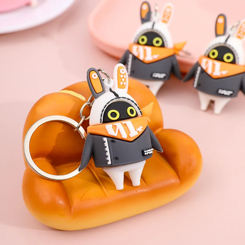 Zenless zóna nula cosplay eous bangboo sharkboo kľúče prívesok Ornament 3D figures Anime karikatúra Key Key Rings Vianoce darčeky k narodeninám