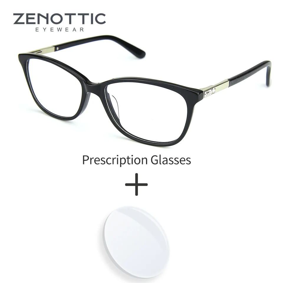 Zenottické okuliare na predpis módneho štvorca Anti Blue Light/Photochromic/Myopia/Hyperopia/Progresívne okuliare pre ženy