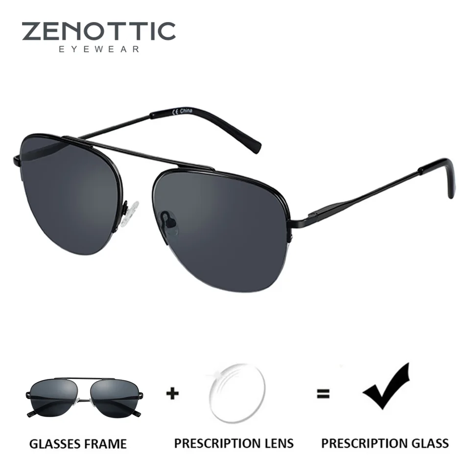 Zenottický (veľkosť xl) Trend Polarizovaný predpis Služby dvojité most Pilotný tieň Myopia/Progresívne optické slnečné okuliare