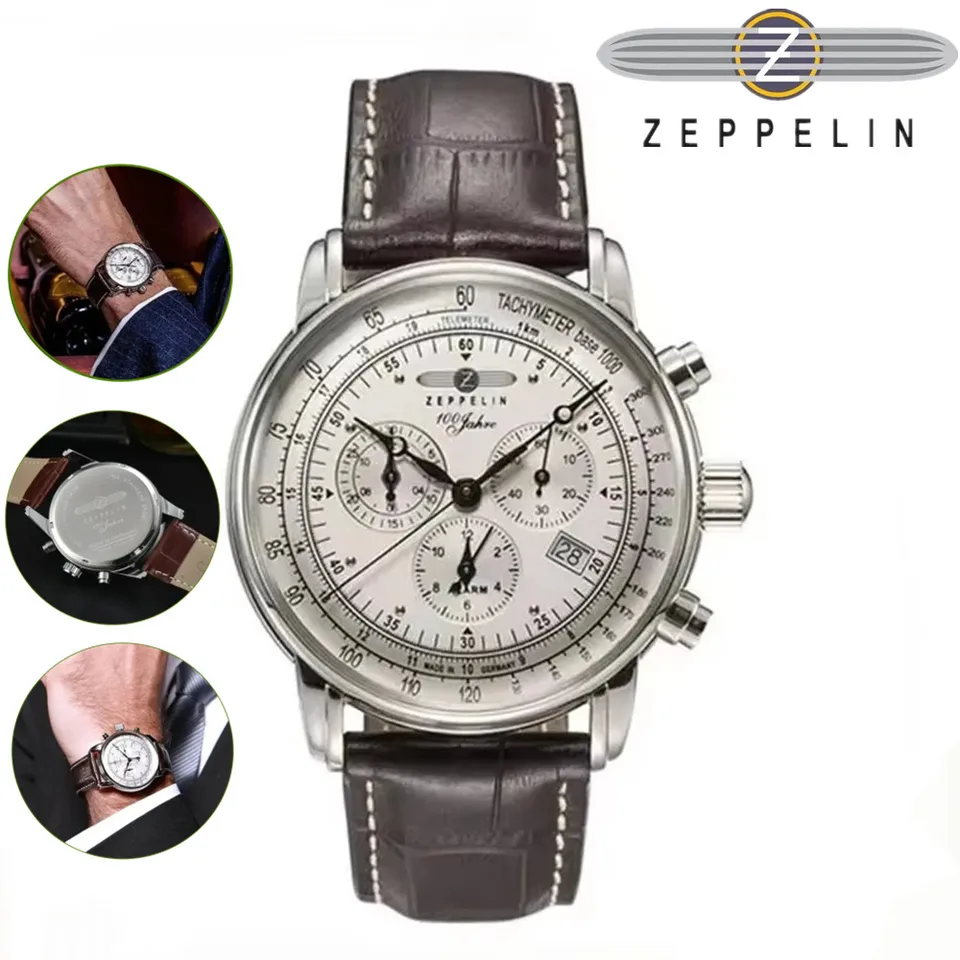 Zeppelin Airship Pamätná verzia Pánsky retro business Leisure Men's Watch Fashion Watch