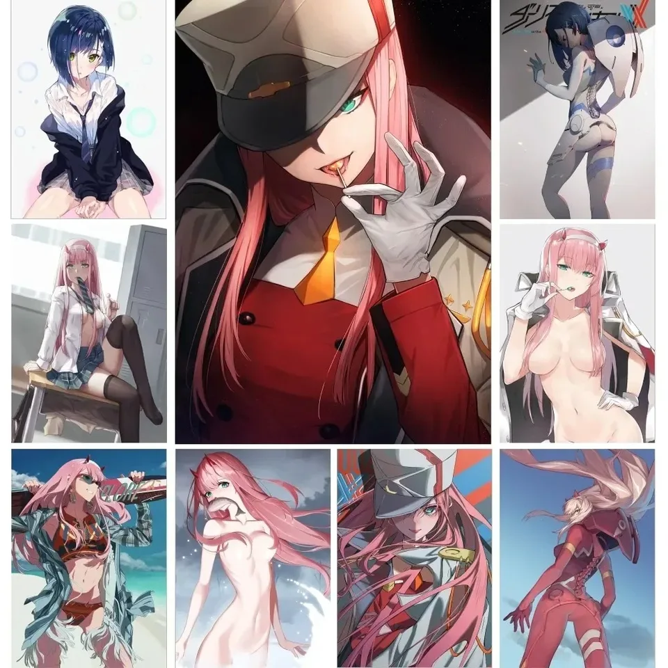 Zero Two 02 miláčik vo franxxnom anime plagátovi nástenné umenie domáca výzdoba výzdoba digitálna plátno maľba obývacia izba reštaurácia