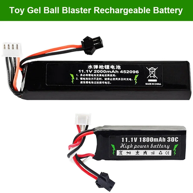 Zhenduo Toys 11.1V 1800MAH 2000MAH 7,4 V 30C batéria pre loptu blaster hračkárska pištoľ Jinming Gen8 M4A1 Scar