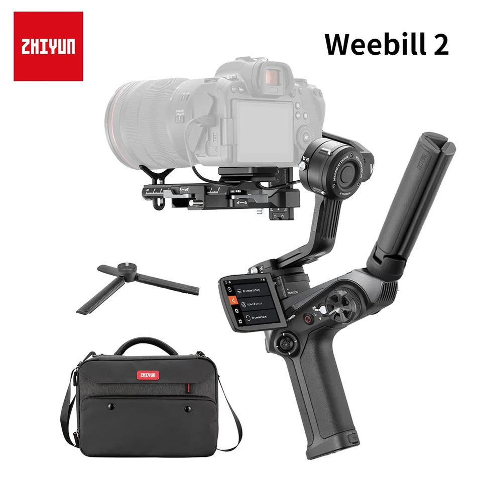 Zhiyun Weebill 2 Gimbal stabilizátor 3-osi vreckový pre DSLR zrkadlové kamery pre Sony Nikon Canon Panasonic Lumix BMPPC 6K