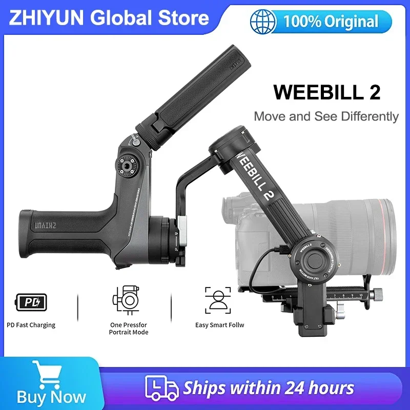 Zhiyun Weebill 2 ručný gimbal stabilizátor 3 osi pre DSLR zrkadlové kamery kompatibilné s kánonom/sony/panasonic/Nikon/lumix