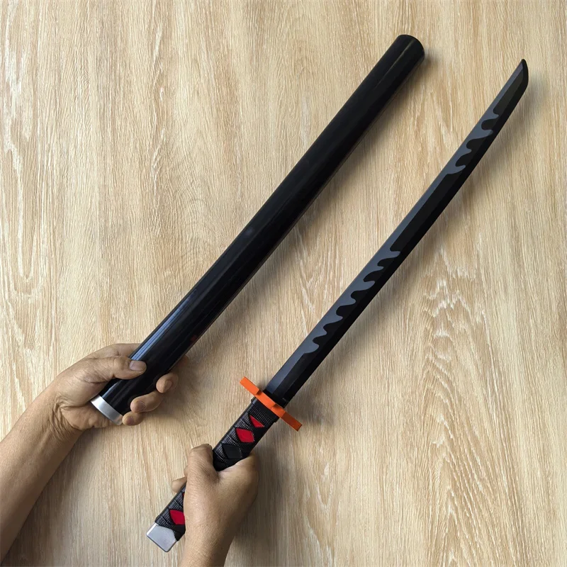 Zhromaždený démon Slayer Katana Sword Anime Original Cosplay Weapon Orange Rengoku Kyoujurou Kamado Tanjirou Swords 72 cm