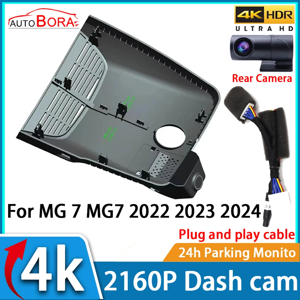 ZHUCAMX CAMERA VIDEO VIDEO NIGHT VISION UHD 4K 2160P DASK CAM pre MG 7 MG7 2022 2023 2024