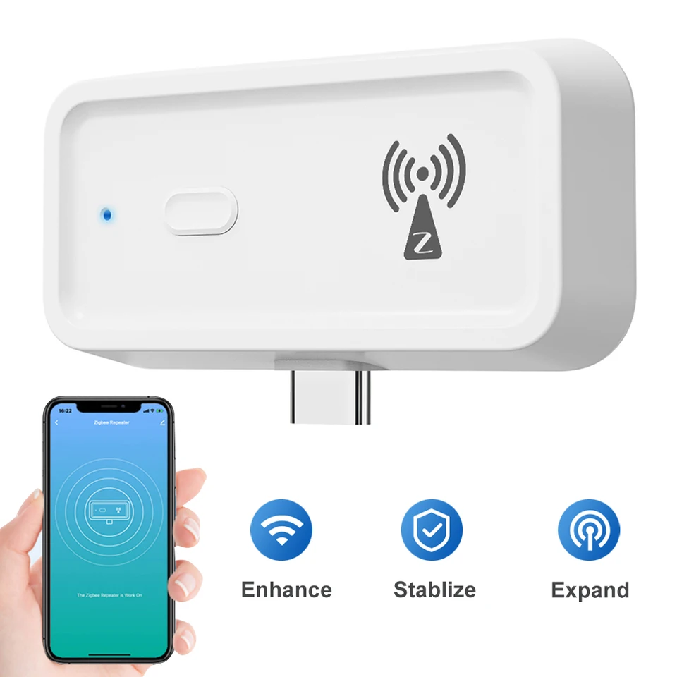 Zigbee Range Extender pracuje pre Alexa Google Home Type C Wireless Extender Retender Repeater Smart Home Automation Devices pre domácu kanceláriu