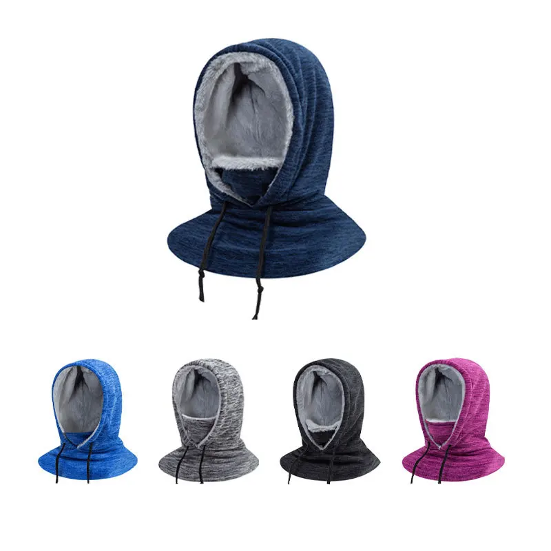 Zima nová unisex zahustená ucho ochrana ucha veterná šatka čiapka vonkajšie ženy Teplý klobúk balaclava ležérne pre mužov lyžiarska maska
