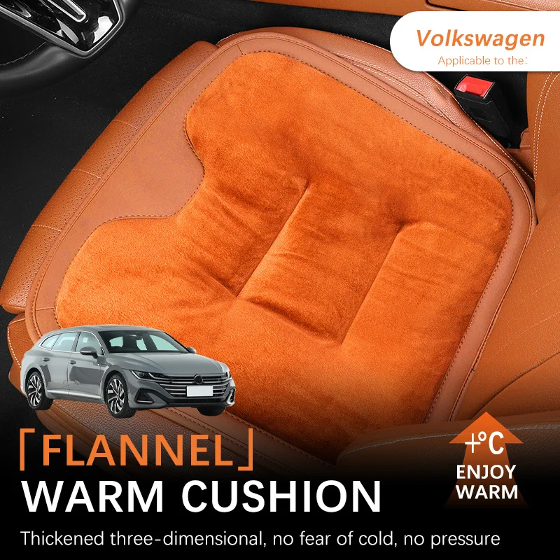 Zima teplého autosedačky vankúš na vankúš Plush Patch chránič rohož Mäkké pohodlné opotrebenie pre Volkswagen Arteon Interiér