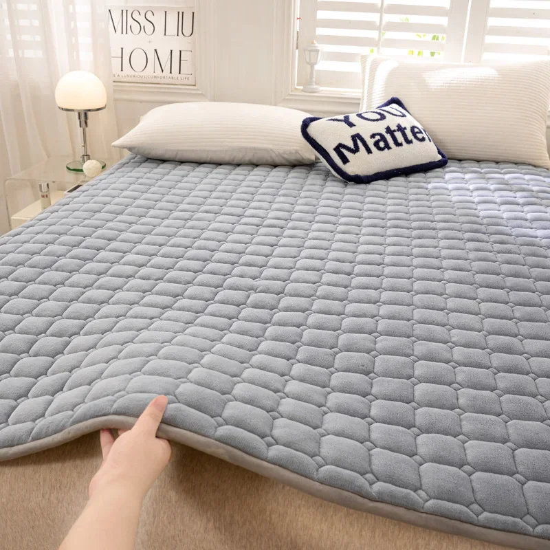 Zimná hustá teplá mäkká matrac japonská dvojlôžková listina tenký Tatami Mat