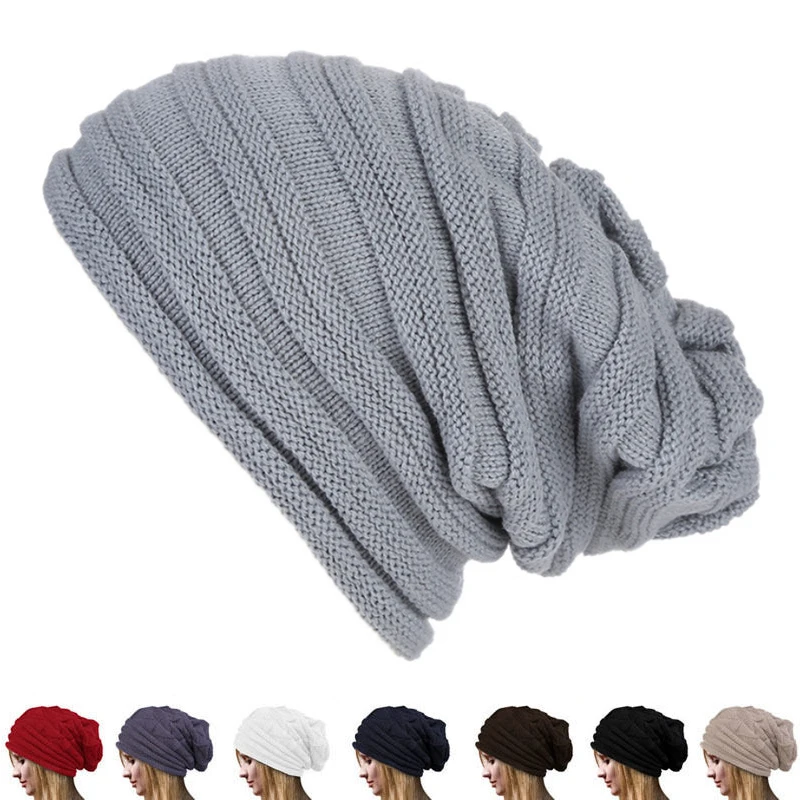 Zimná taška Slouchy Beanie Hat Wood Pletená teplá čiapka pre mužov Ženy s čiapkou nadmerne premiéru pre lyžovanie