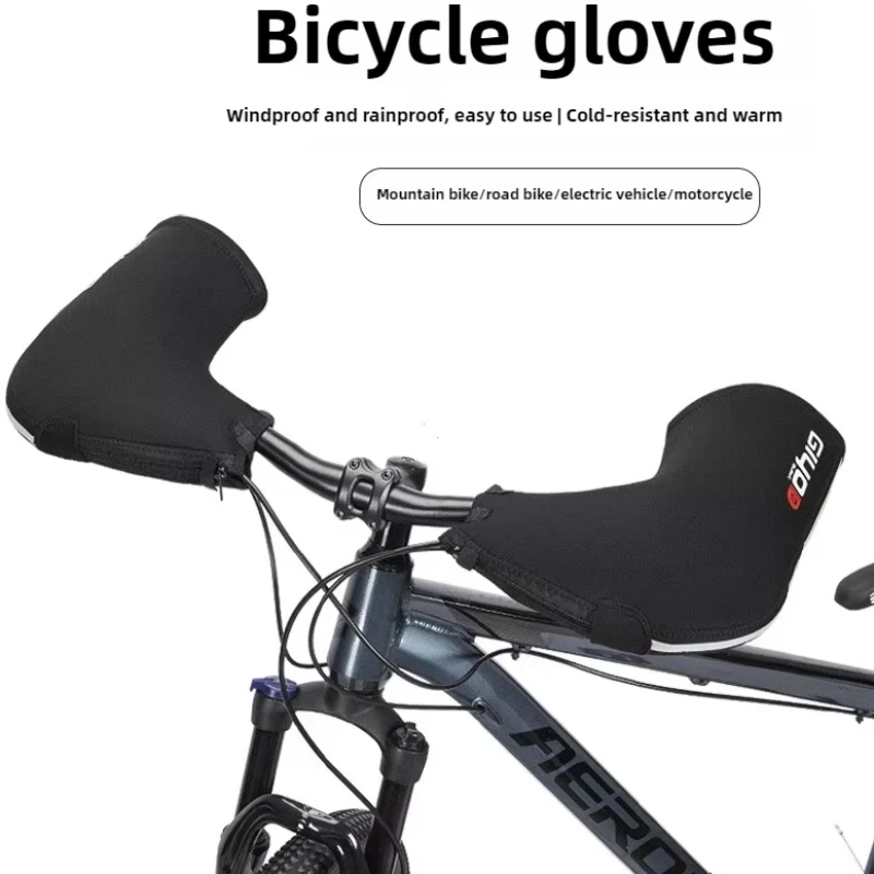 Zimná tepelná horská cesta cyklistická bicykel bicykel Bar bar rukavice rukavice rukavice sbr neoprén