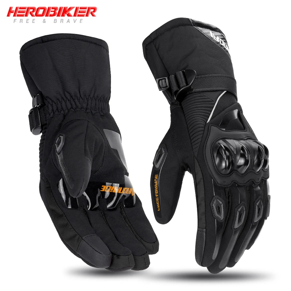 Zimné motocyklové rukavice vodotesné vetru Guantes Moto Men Motorické rukavice dotykové obrazovky teplé motokrosové rukavice