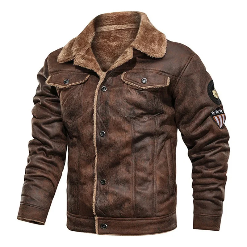 Zimné muži bombardérová bunda Motocykel Príležitostné pánske pánske husté fleecové armádne taktické kabáty módne mužské bundy Windbreaker Batchs Clothing 4xl