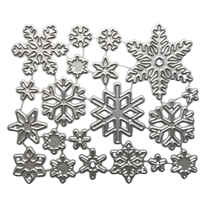 Zimné snehové vločky Metal Cutting Dies Stencil DIY Scrapbooking Album Paper Card Template Fold Embosing Craft Craft