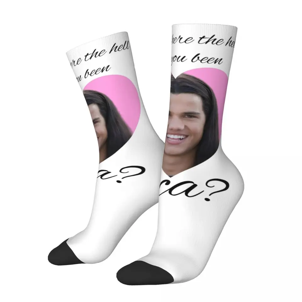 Zimné teplé retro ženy muži Bella, kde ste sakra boli Loca Twilight ponožky priedušné ponožky strednej trubice
