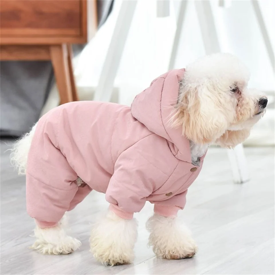 Zimné teplé šteniatko pre psie kombinézy pre malé psov pre malé psy oblečenie shih tzu Yorkie pomeranian pudle maskotas oblek pijama perro